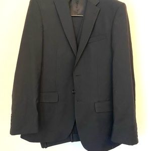 Men’s 3 piece Caravelli slim fit black suit